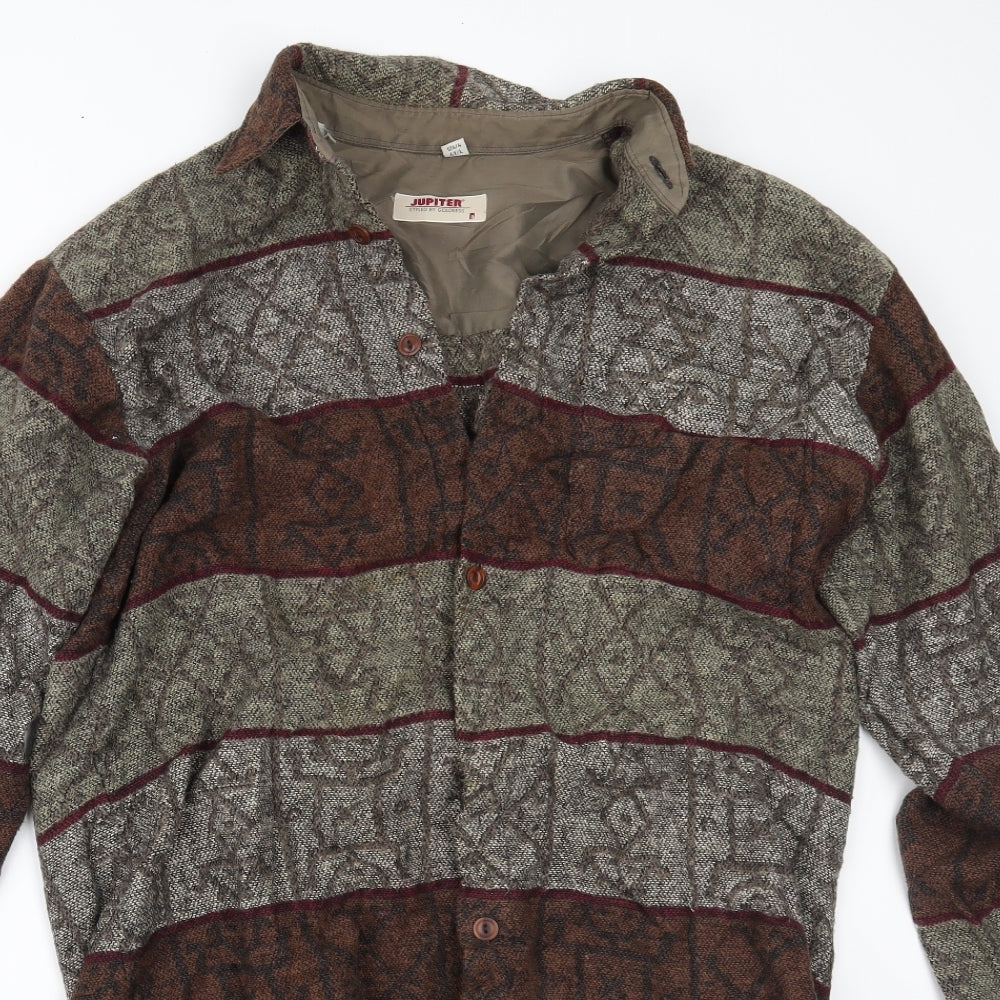 Jupiter Mens Multicoloured Plaid   Button-Up Size L