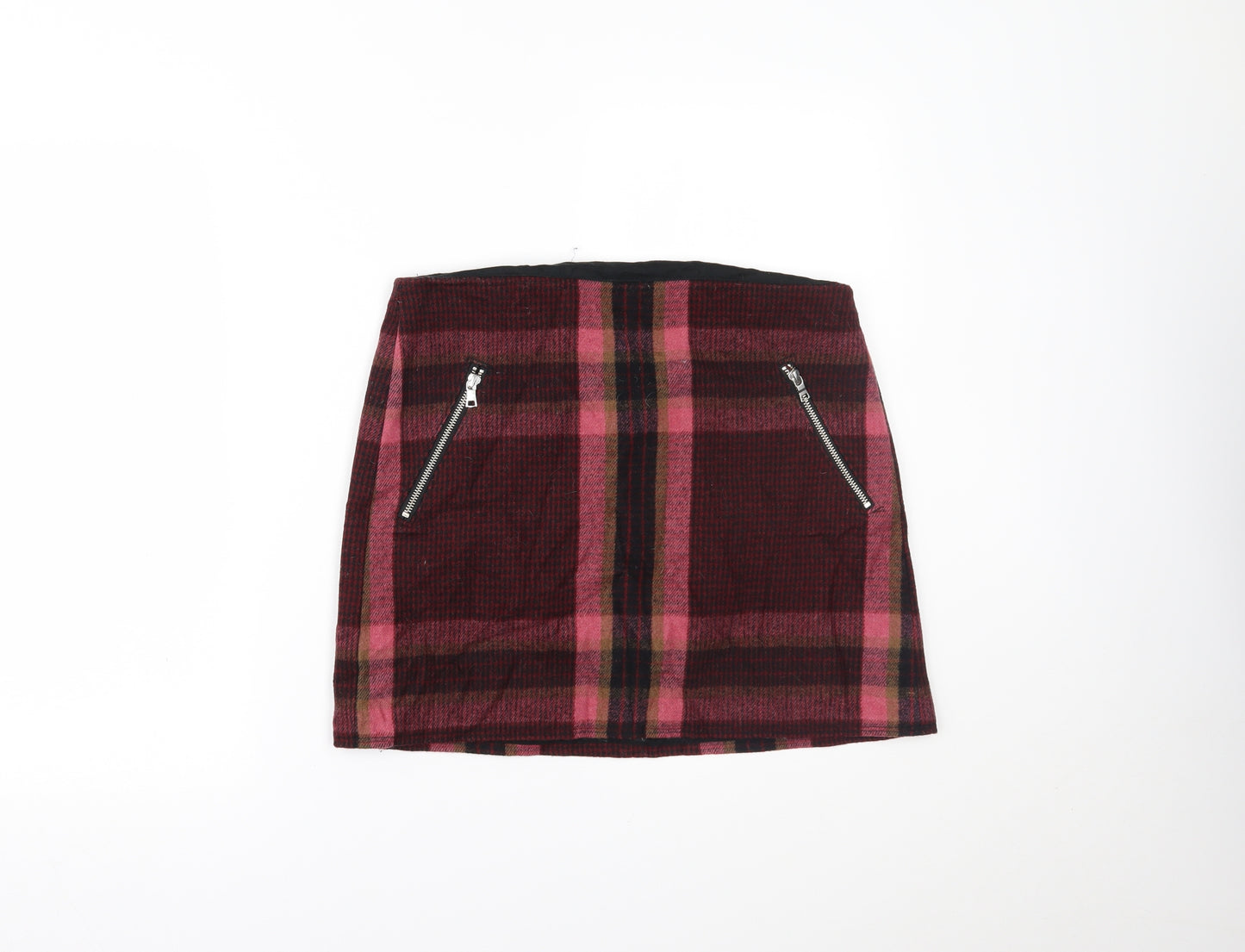 Gap Womens Pink Plaid  Mini Skirt Size 6