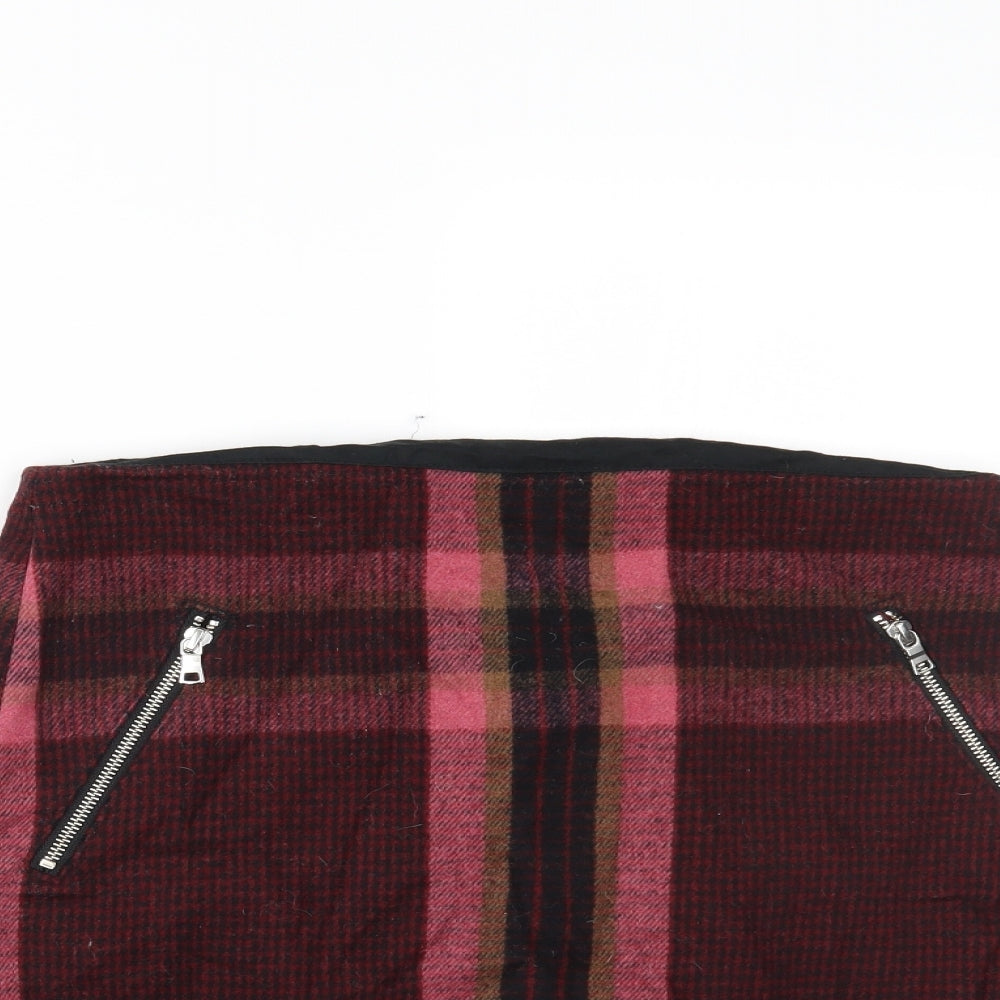 Gap Womens Pink Plaid  Mini Skirt Size 6