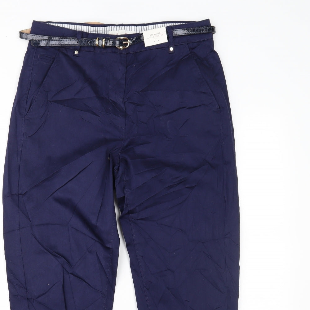 Per Una Womens Blue   Trousers  Size 12 L25 in
