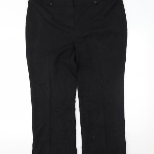 Arcadia Womens Black   Trousers  Size 18 L31.5 in