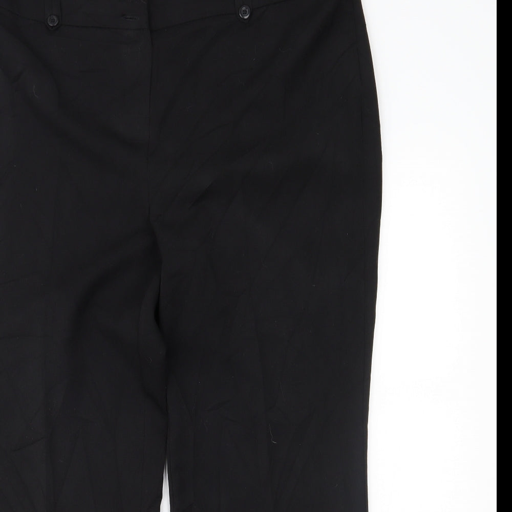 Arcadia Womens Black   Trousers  Size 18 L31.5 in