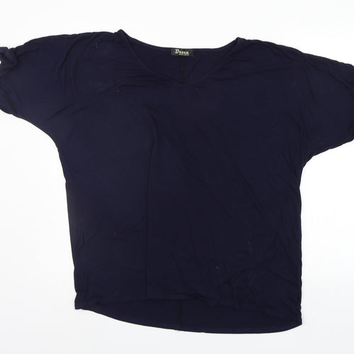 Brezza Womens Blue   Basic T-Shirt Size 16