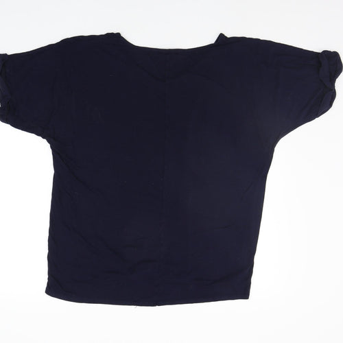 Brezza Womens Blue   Basic T-Shirt Size 16