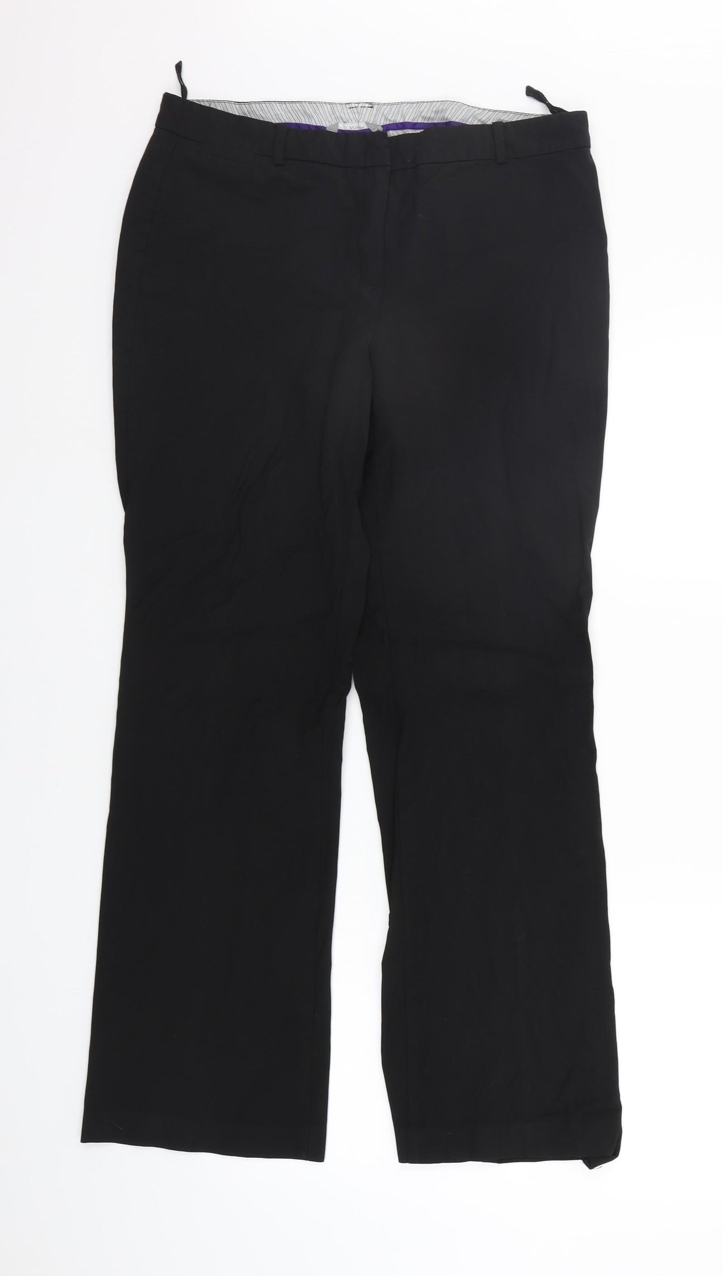 Marks and Spencer Womens Black   Trousers  Size 12 L30 in