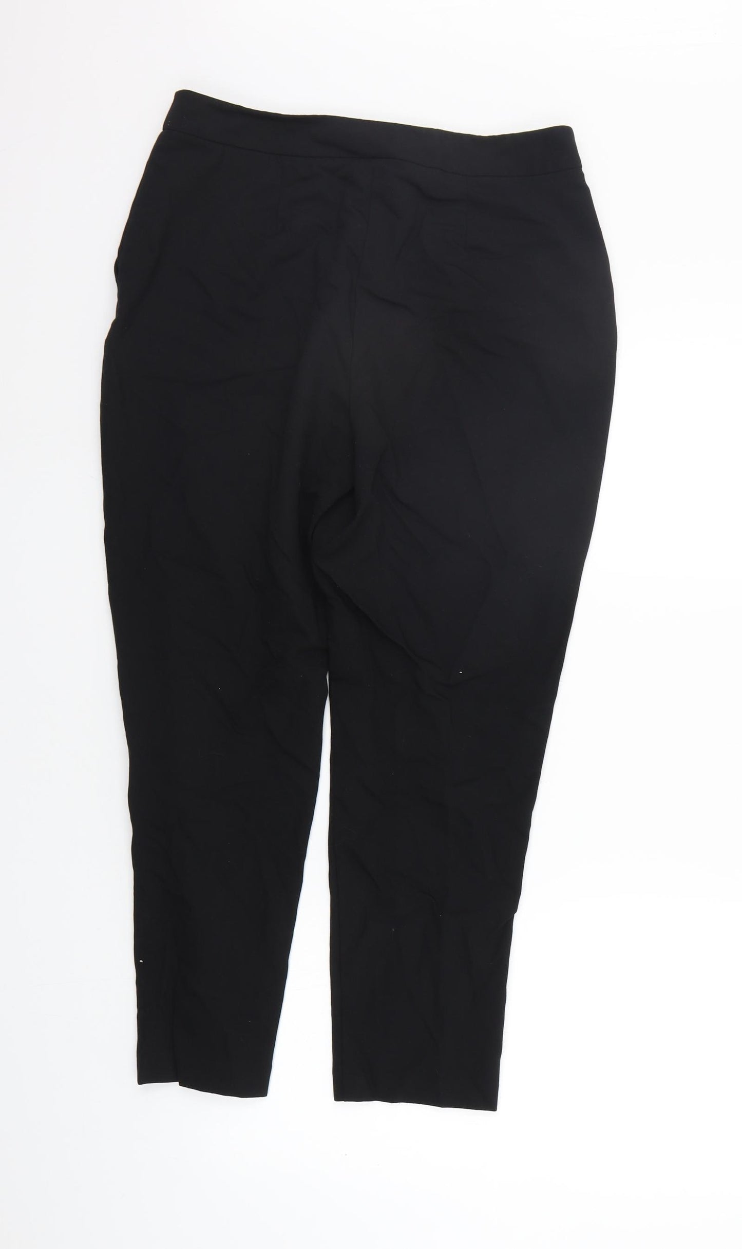 F&F Womens Black   Trousers  Size 12 L25 in