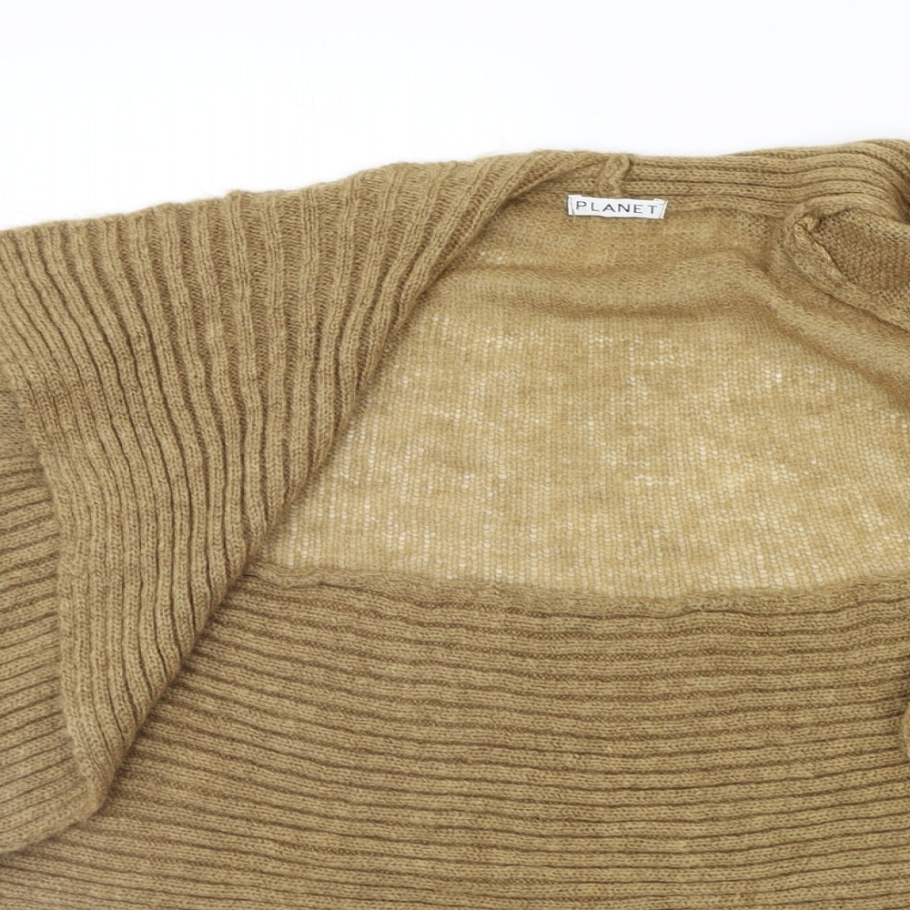 PLANET Womens Beige   Cardigan Jumper Size L