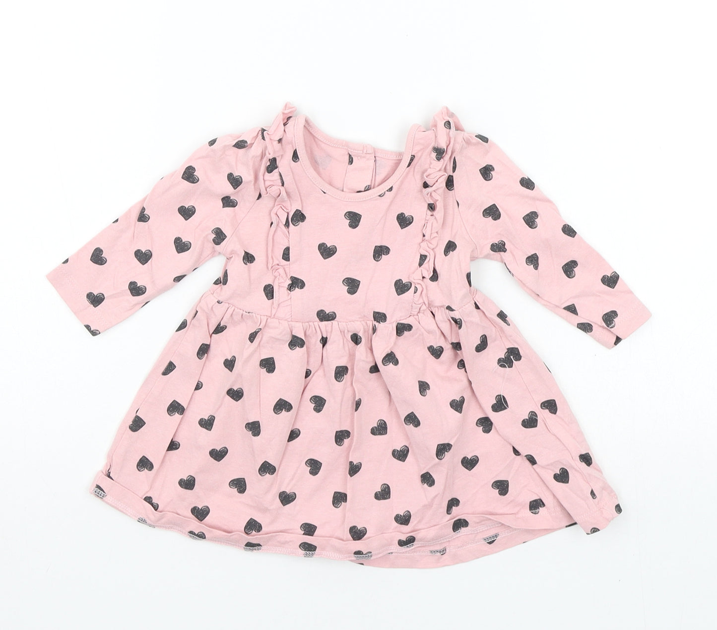 Matalan Baby Pink Spotted  A-Line  Size 3-6 Months