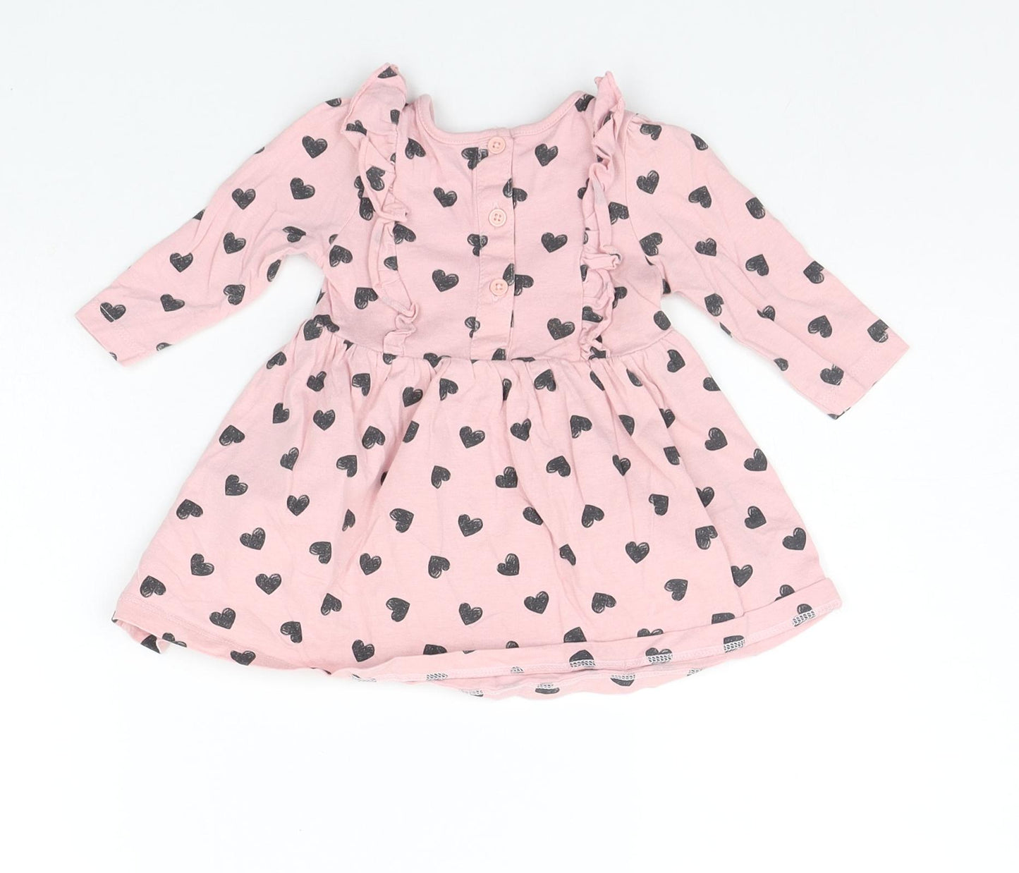 Matalan Baby Pink Spotted  A-Line  Size 3-6 Months