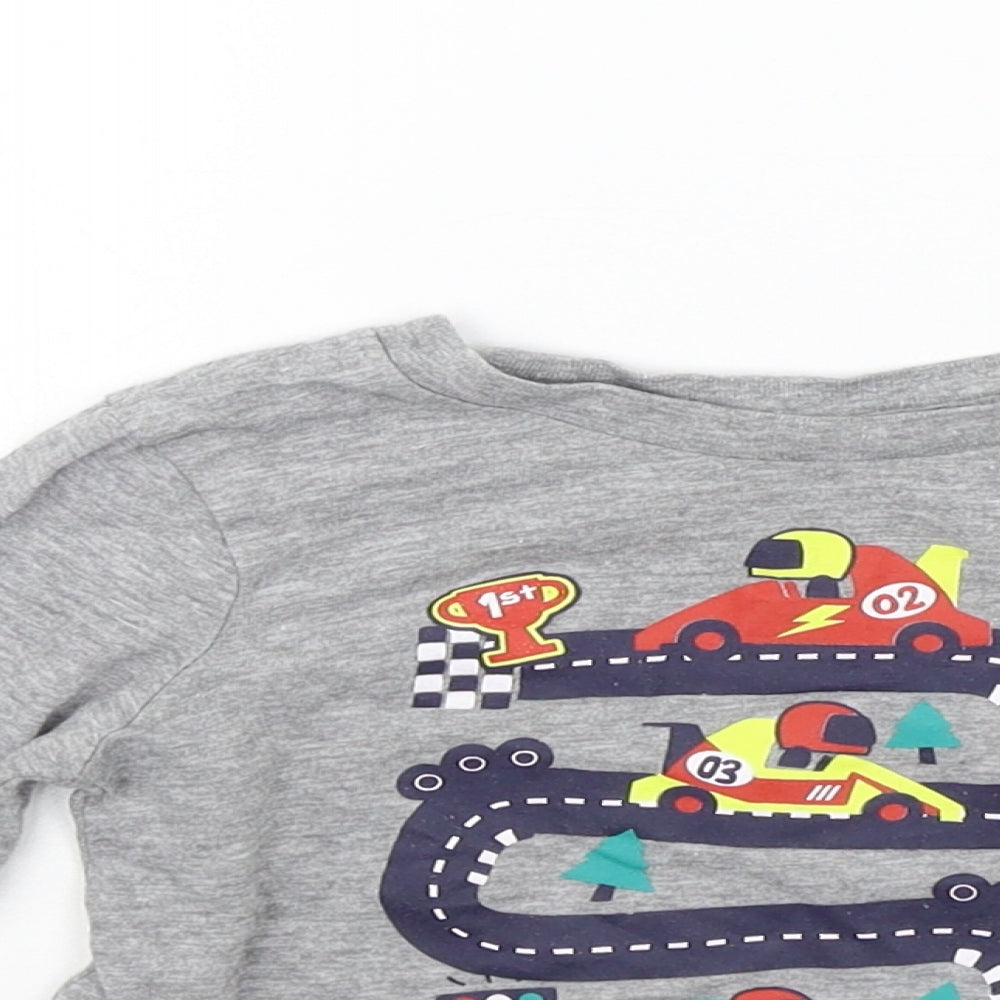 pep&CO Boys Grey   Basic T-Shirt Size 18-24 Months