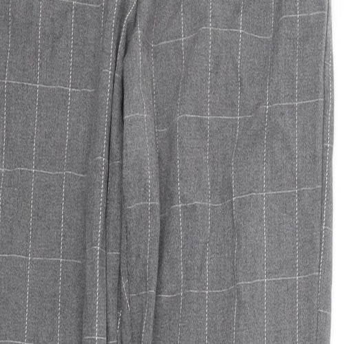 Brandy Melville Womens Grey Check  Trousers  One Size L26 in