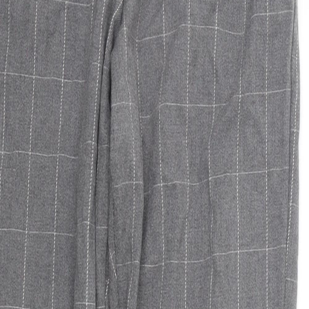 Brandy Melville Womens Grey Check  Trousers  One Size L26 in