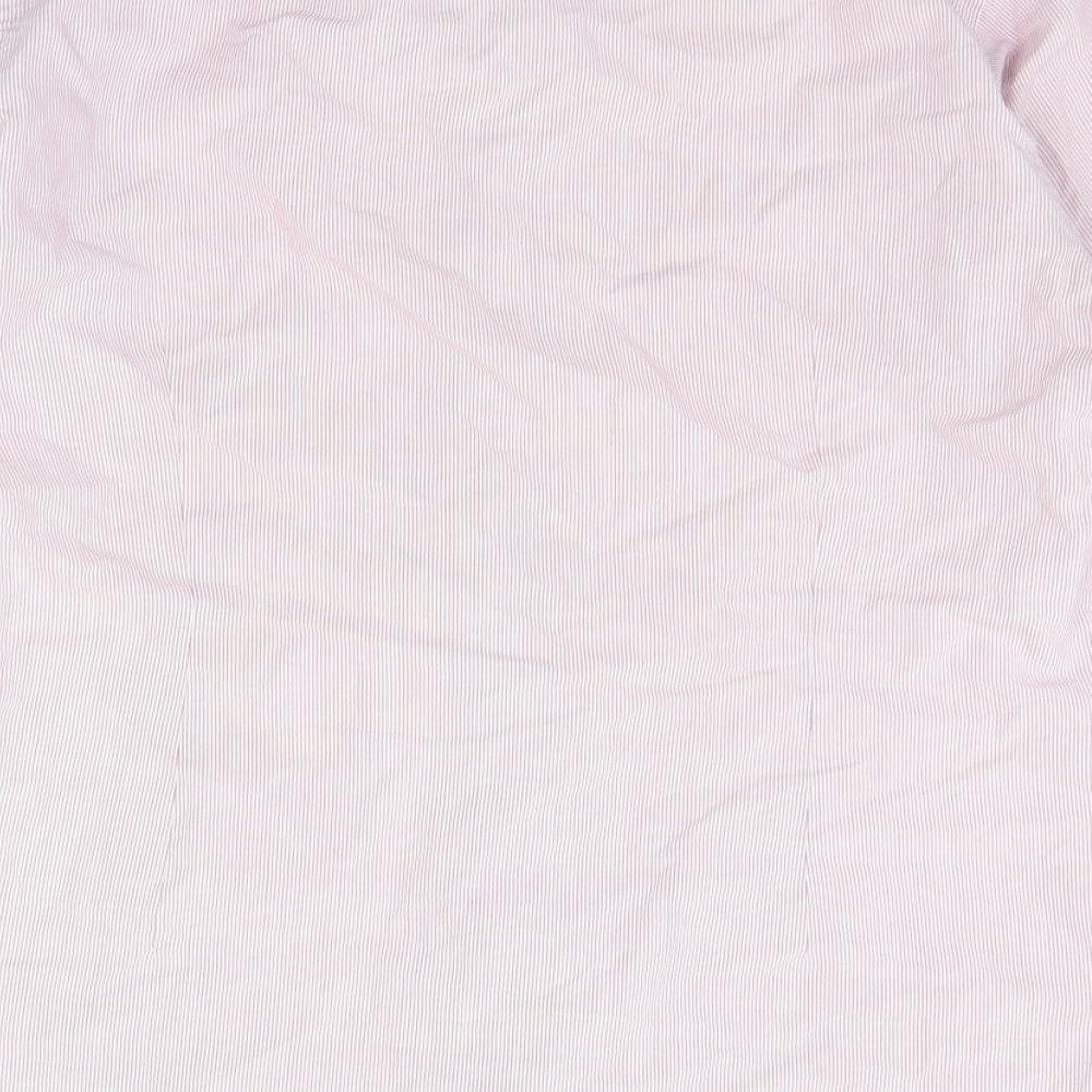 Cedar Wood State Mens Red Striped   Button-Up Size 15.5