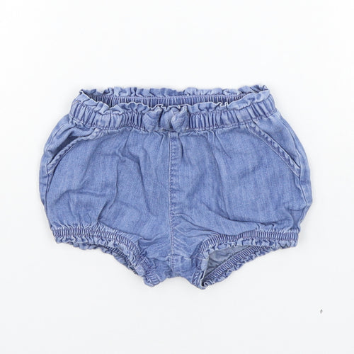 Gap Girls Blue   Cropped Trousers Size 9-12 Months  - Elasticated Waist