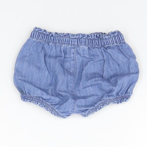 Gap Girls Blue   Cropped Trousers Size 9-12 Months  - Elasticated Waist