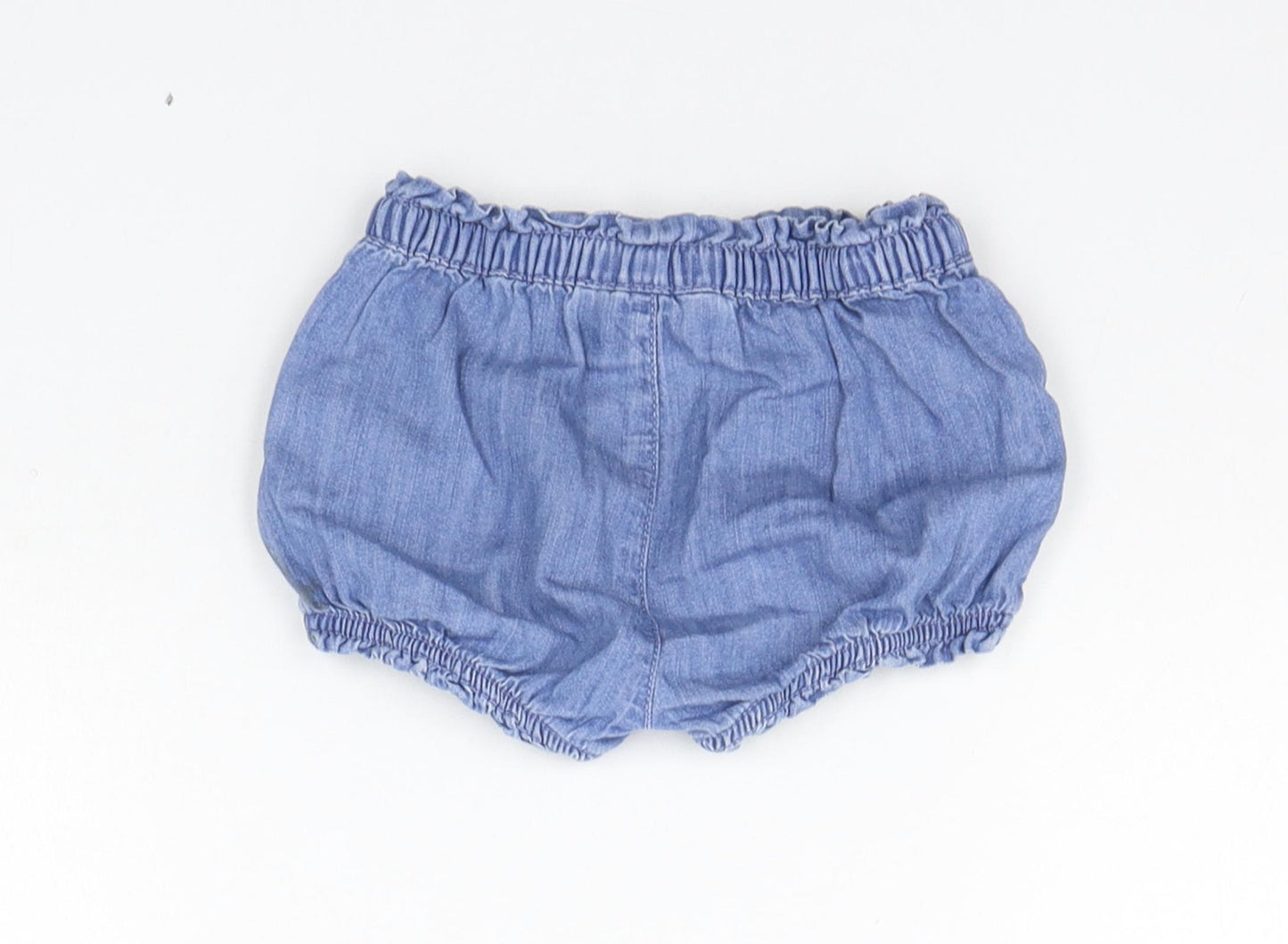 Gap Girls Blue   Cropped Trousers Size 9-12 Months  - Elasticated Waist
