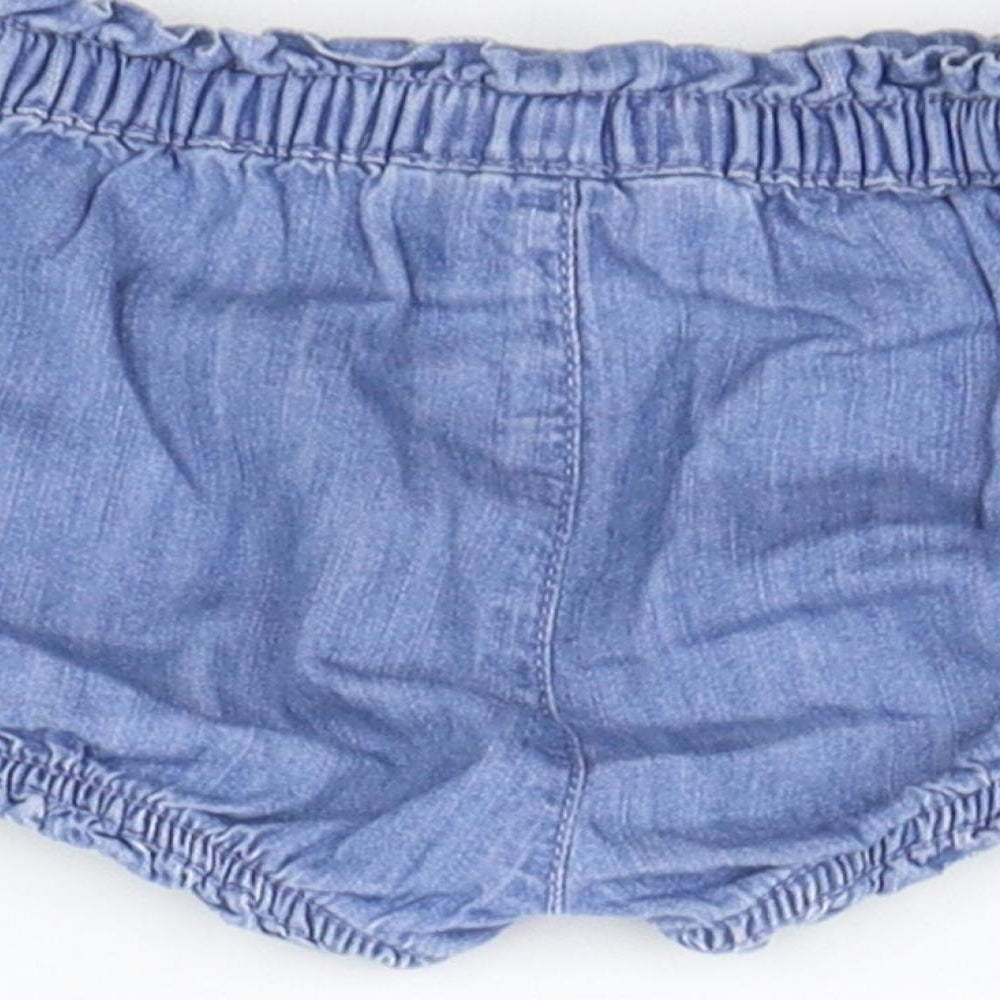 Gap Girls Blue   Cropped Trousers Size 9-12 Months  - Elasticated Waist