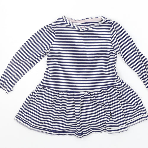 F&F Boys Blue Striped  T-Shirt Dress  Size 18-24 Months