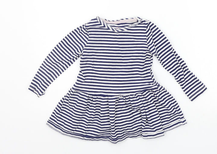 F&F Boys Blue Striped  T-Shirt Dress  Size 18-24 Months