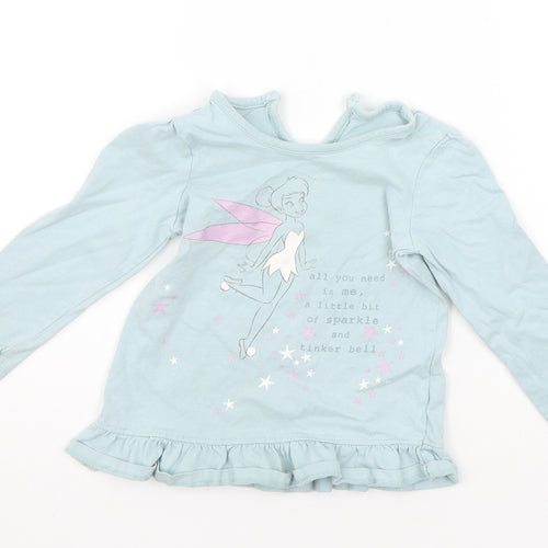 George Baby Blue   Basic T-Shirt Size 12-18 Months  - details on chest