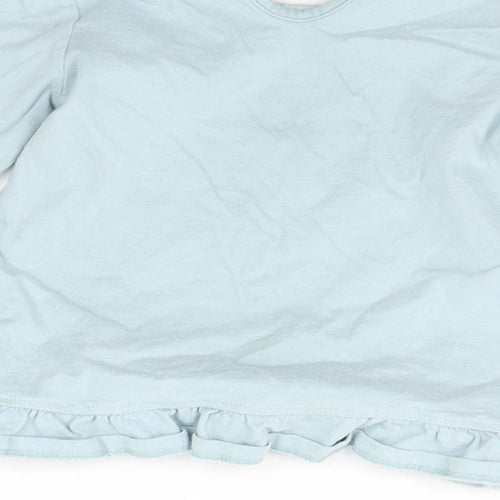 George Baby Blue   Basic T-Shirt Size 12-18 Months  - details on chest
