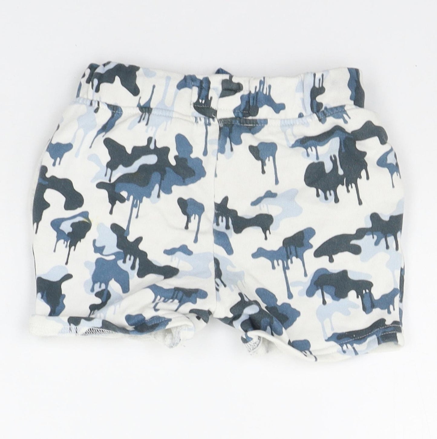 NEXT Boys Blue Geometric  Sweat Shorts Size 2 Years - Elasticated Waist