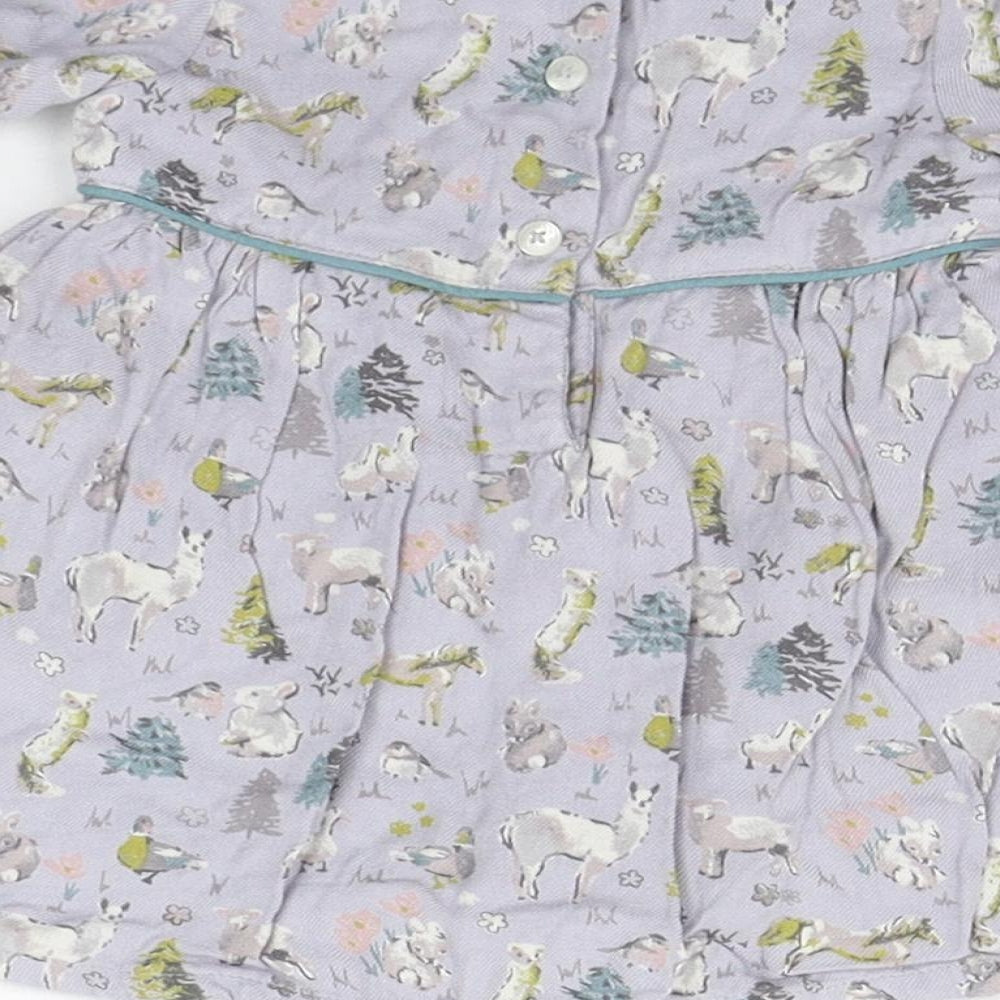 Monsoon Baby Blue Geometric  A-Line  Size 0-3 Months