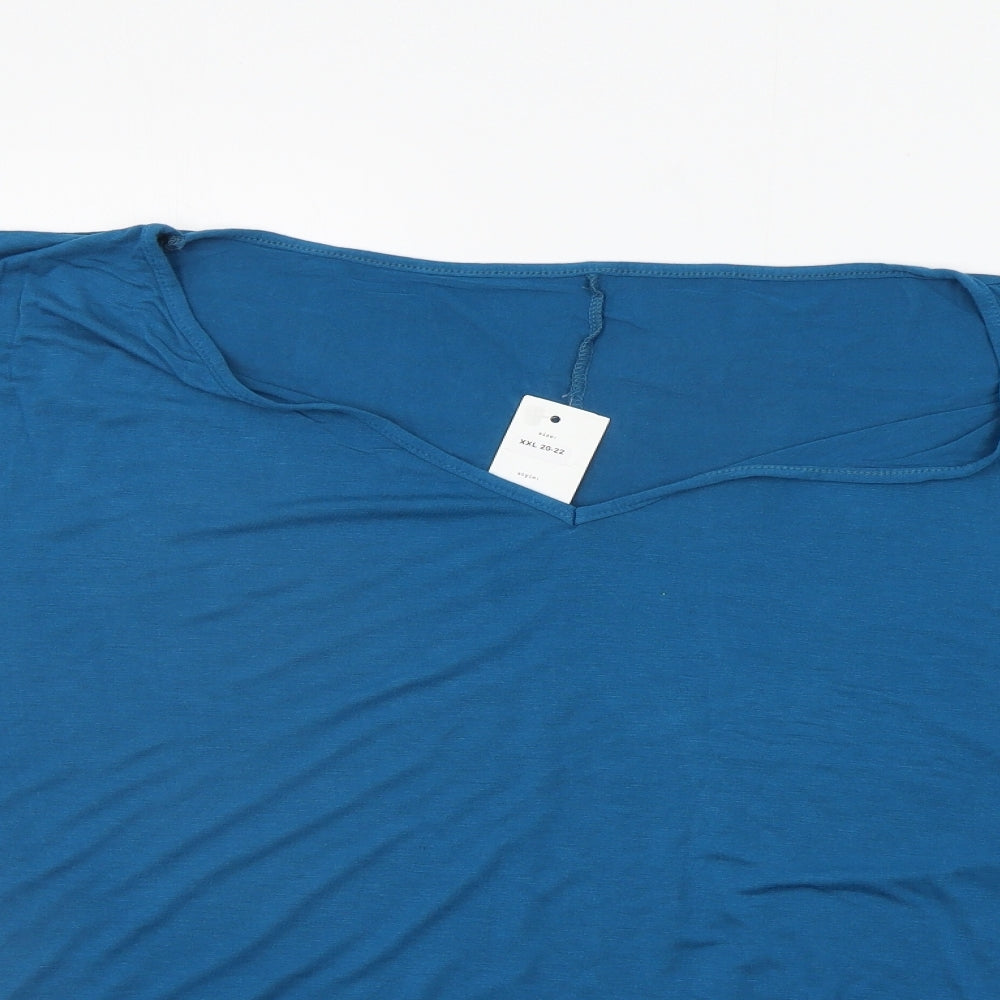 candid styles Womens Blue   Basic T-Shirt Size 20