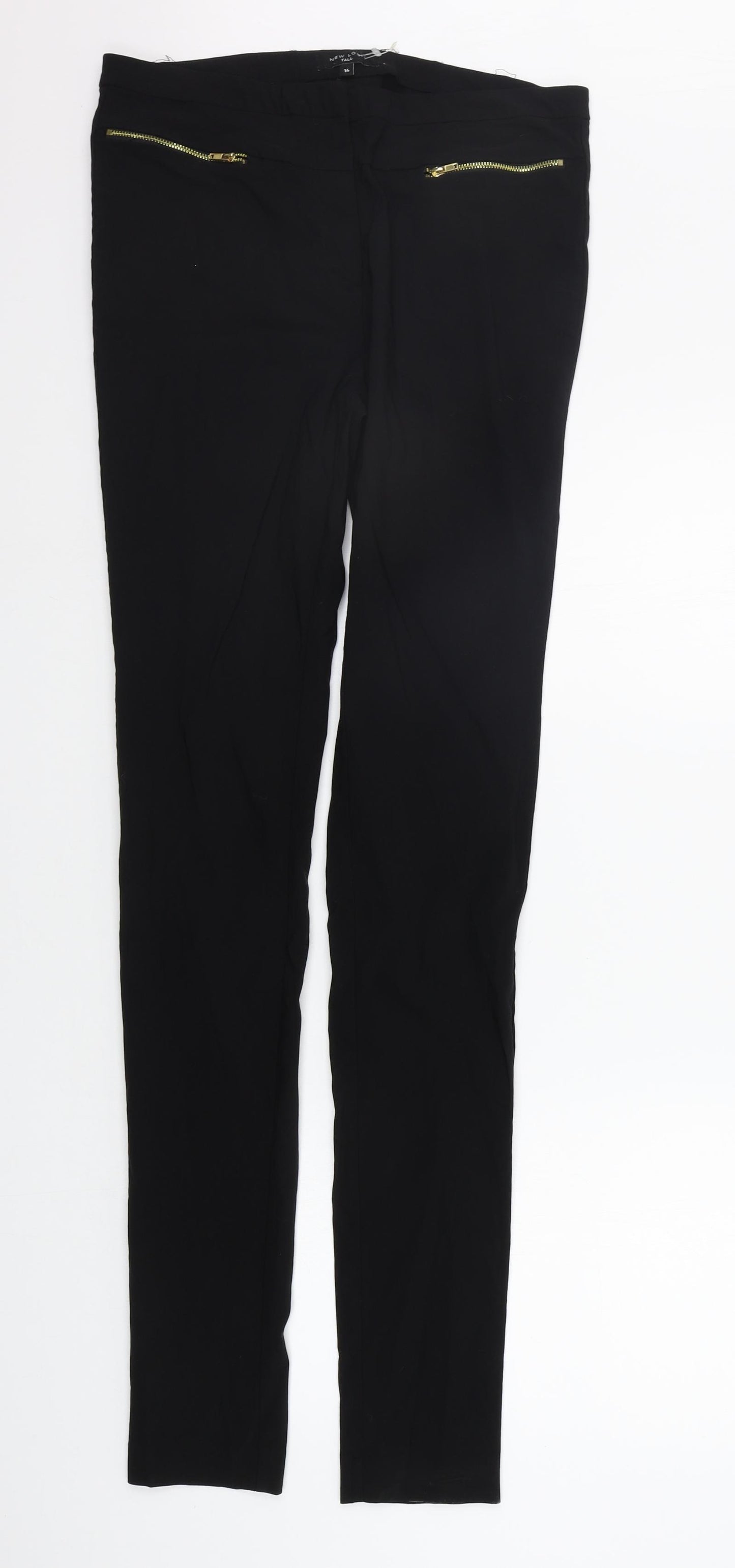 New Look Womens Blue   Trousers  Size 14 L34 in - Elasticated Waist