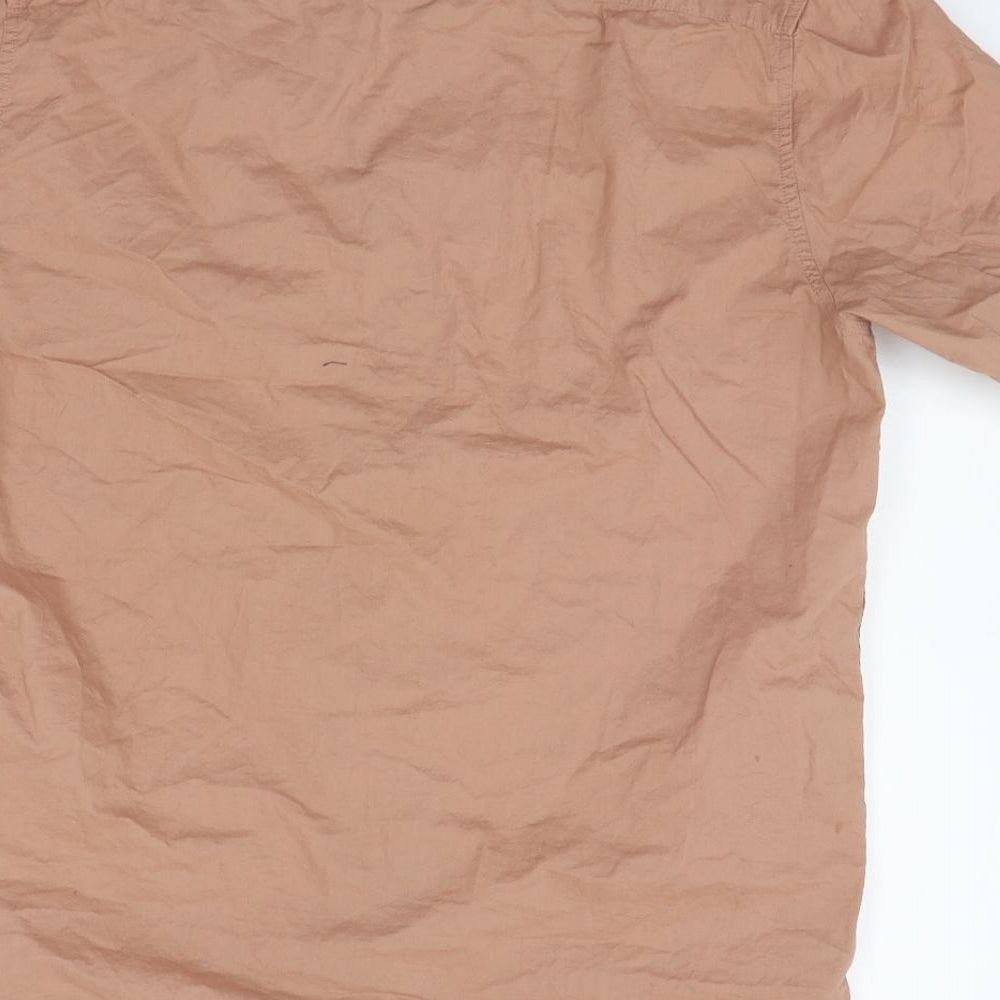 New Look Mens Beige    Button-Up Size M