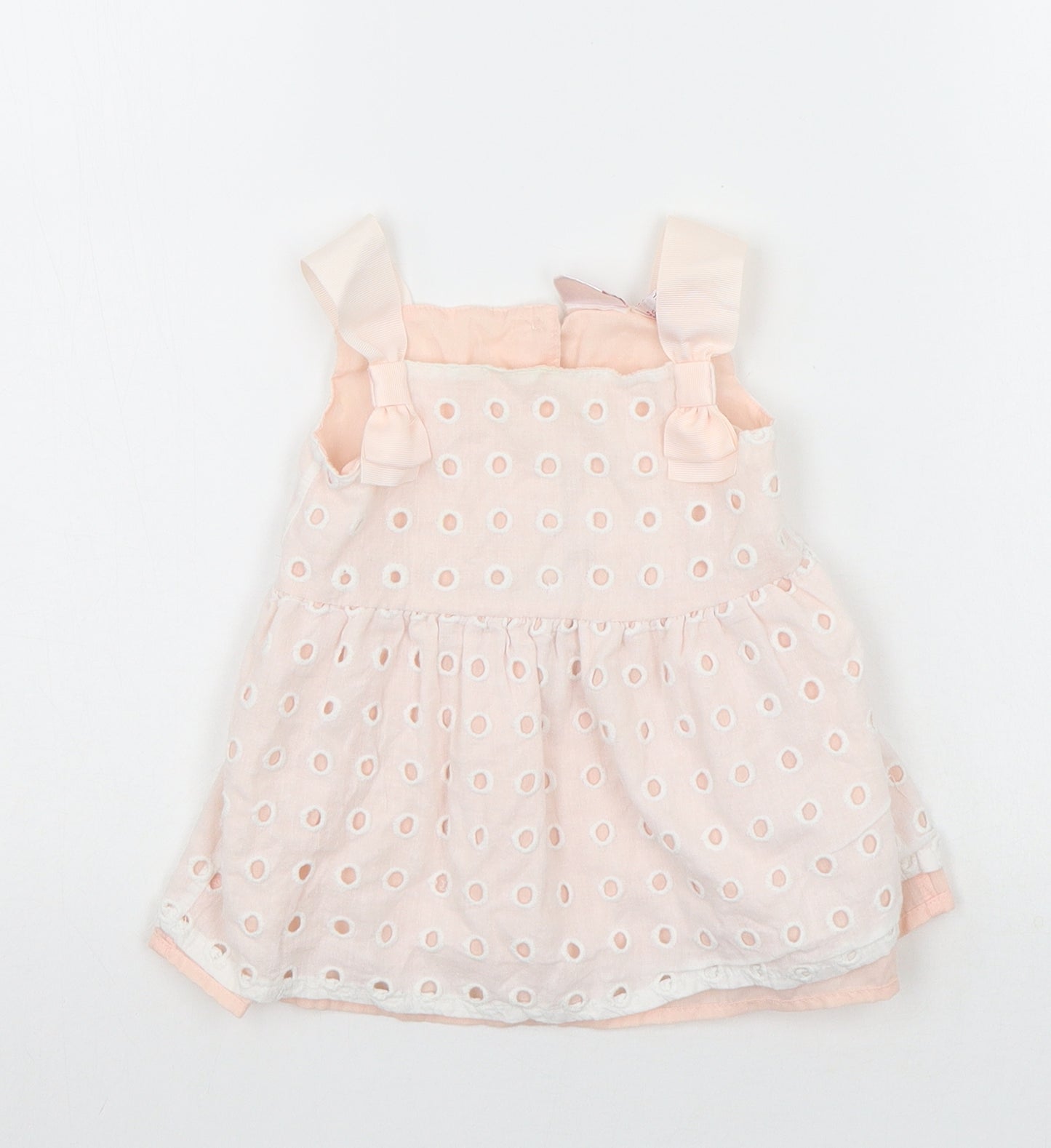 Jillian's Closet Girls Beige Houndstooth  A-Line  Size 9-12 Months