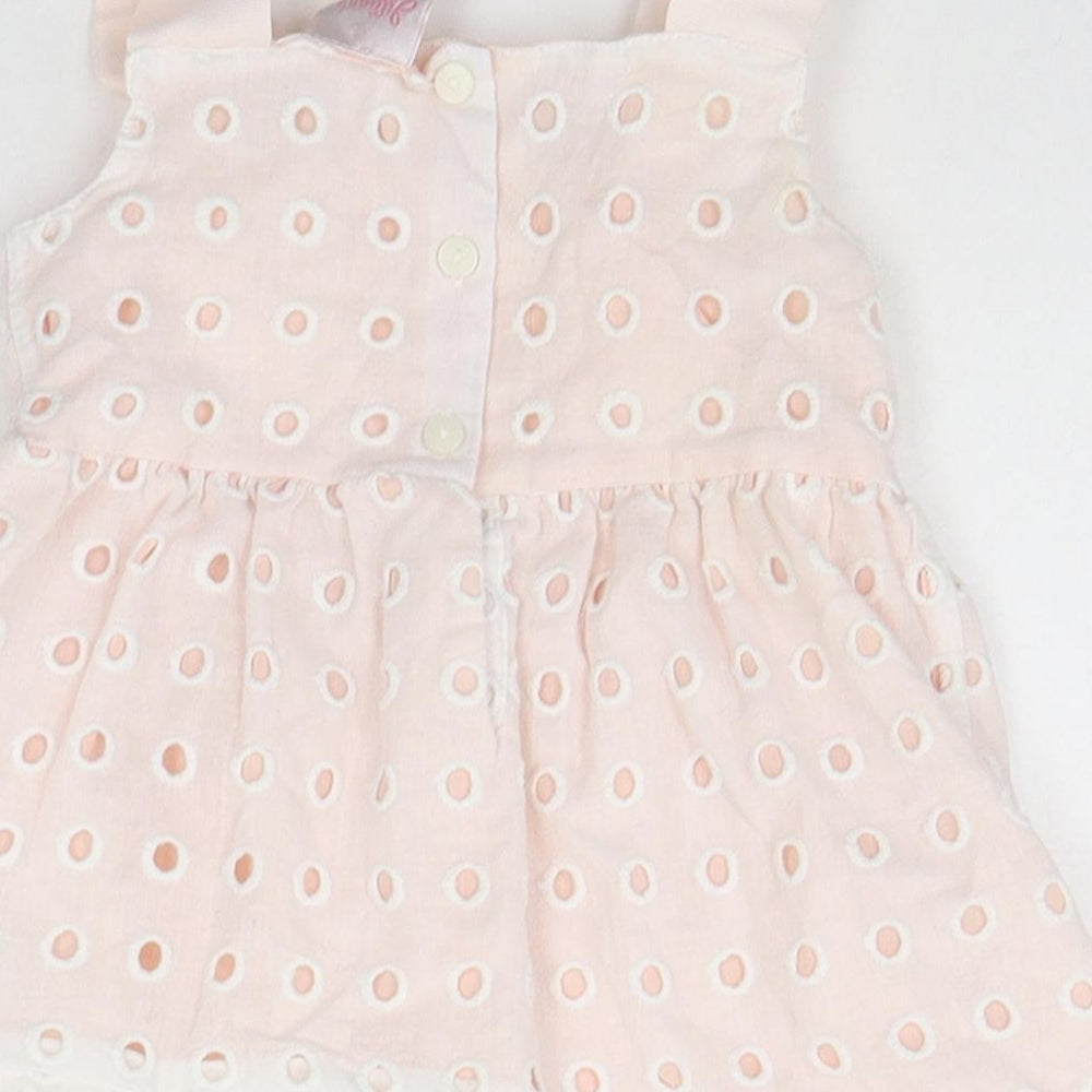 Jillian's Closet Girls Beige Houndstooth  A-Line  Size 9-12 Months