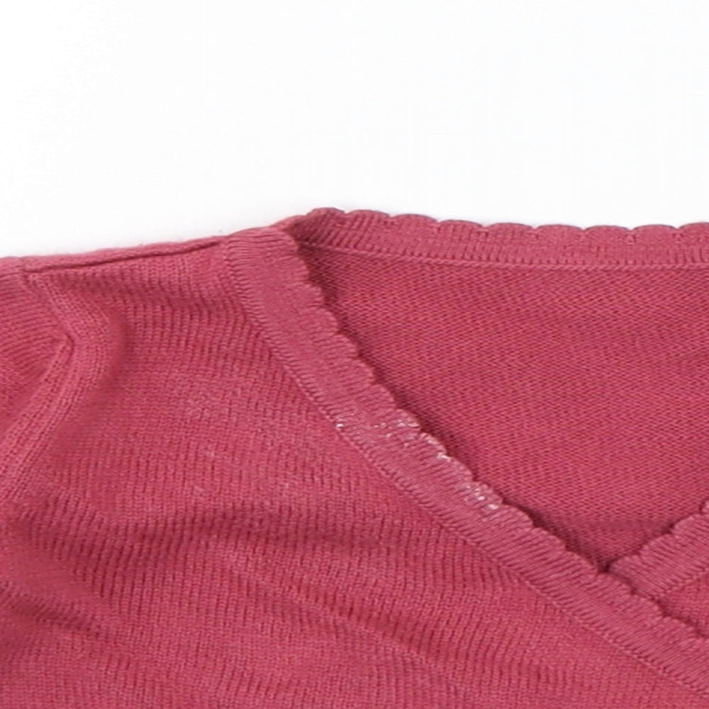 Marks and Spencer Girls Red   Pullover Jumper Size 0-3 Months