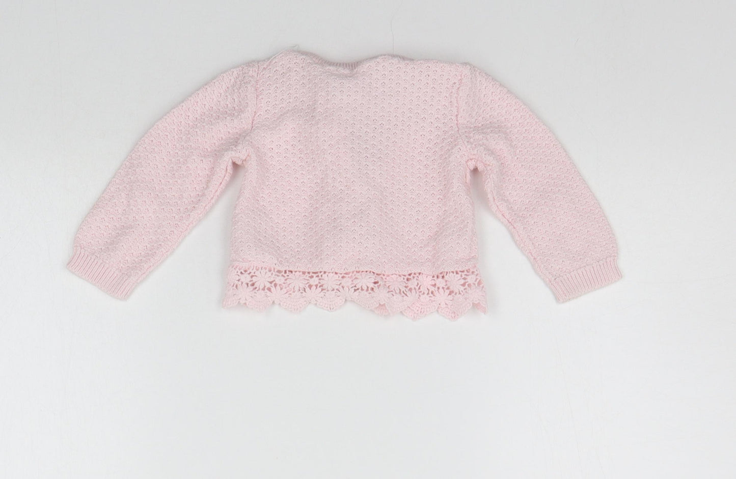 George Baby Pink   Cardigan Jumper Size 6-9 Months