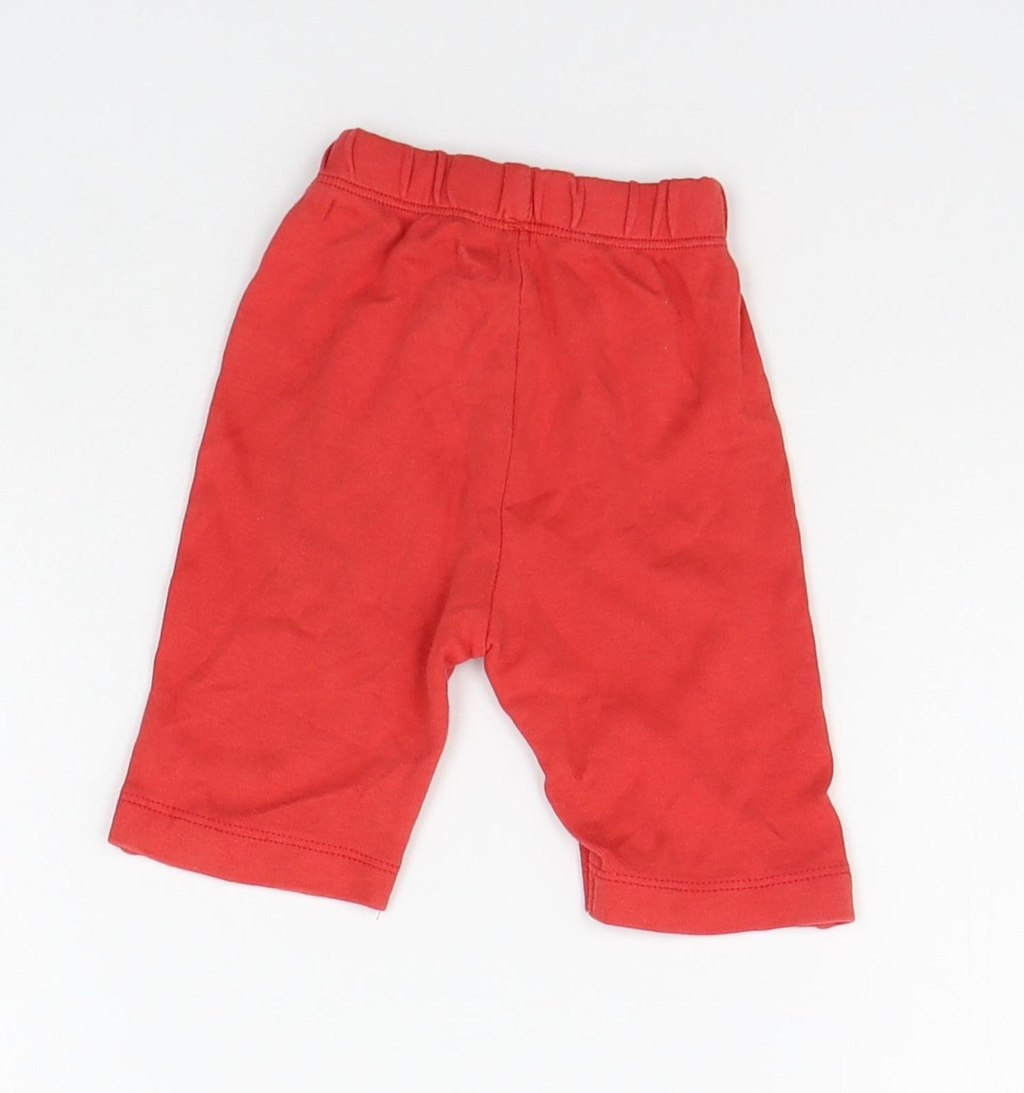 babyoye Boys Red   Jogger Leggings Size 0-3 Months  - Elasticated Waist