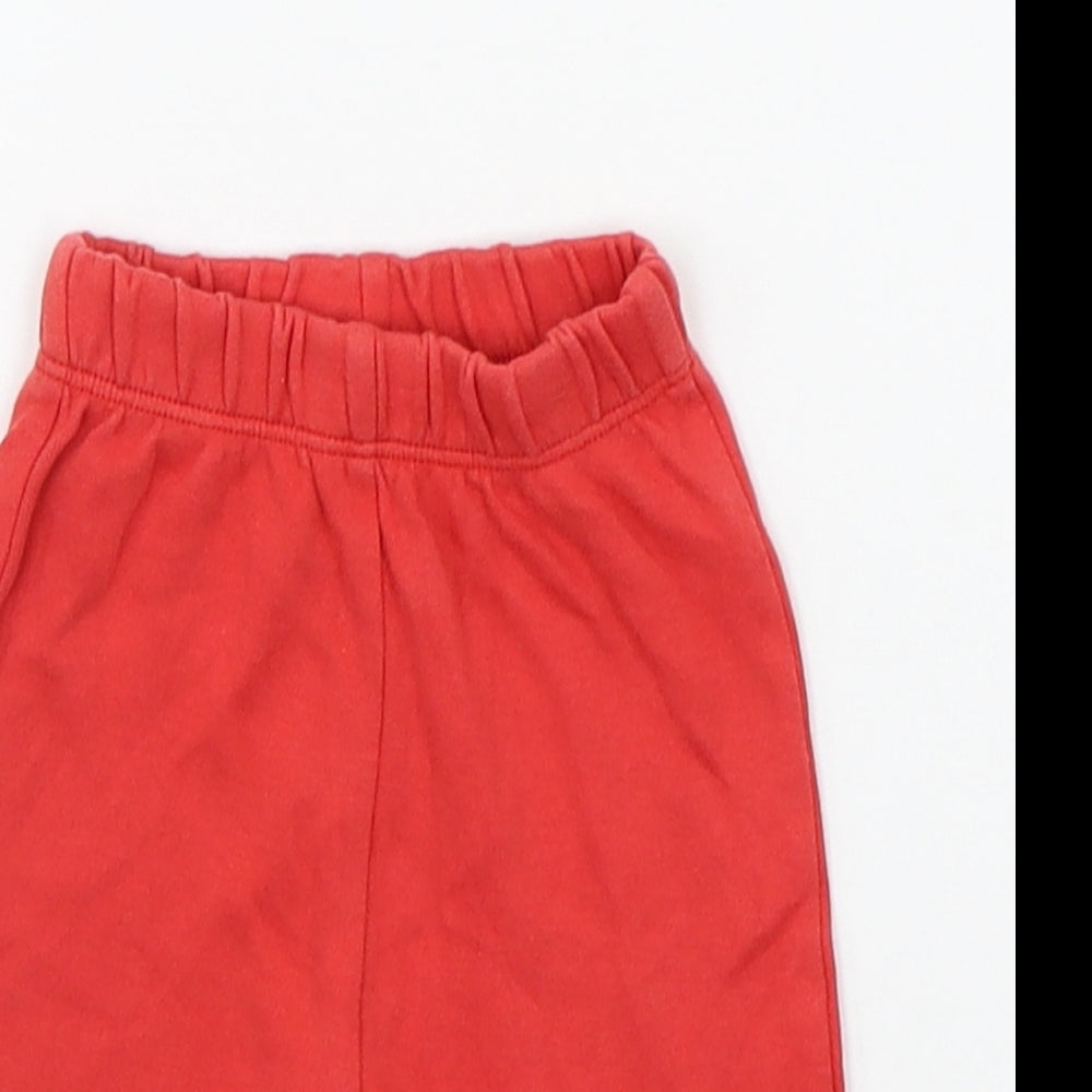 babyoye Boys Red   Jogger Leggings Size 0-3 Months  - Elasticated Waist
