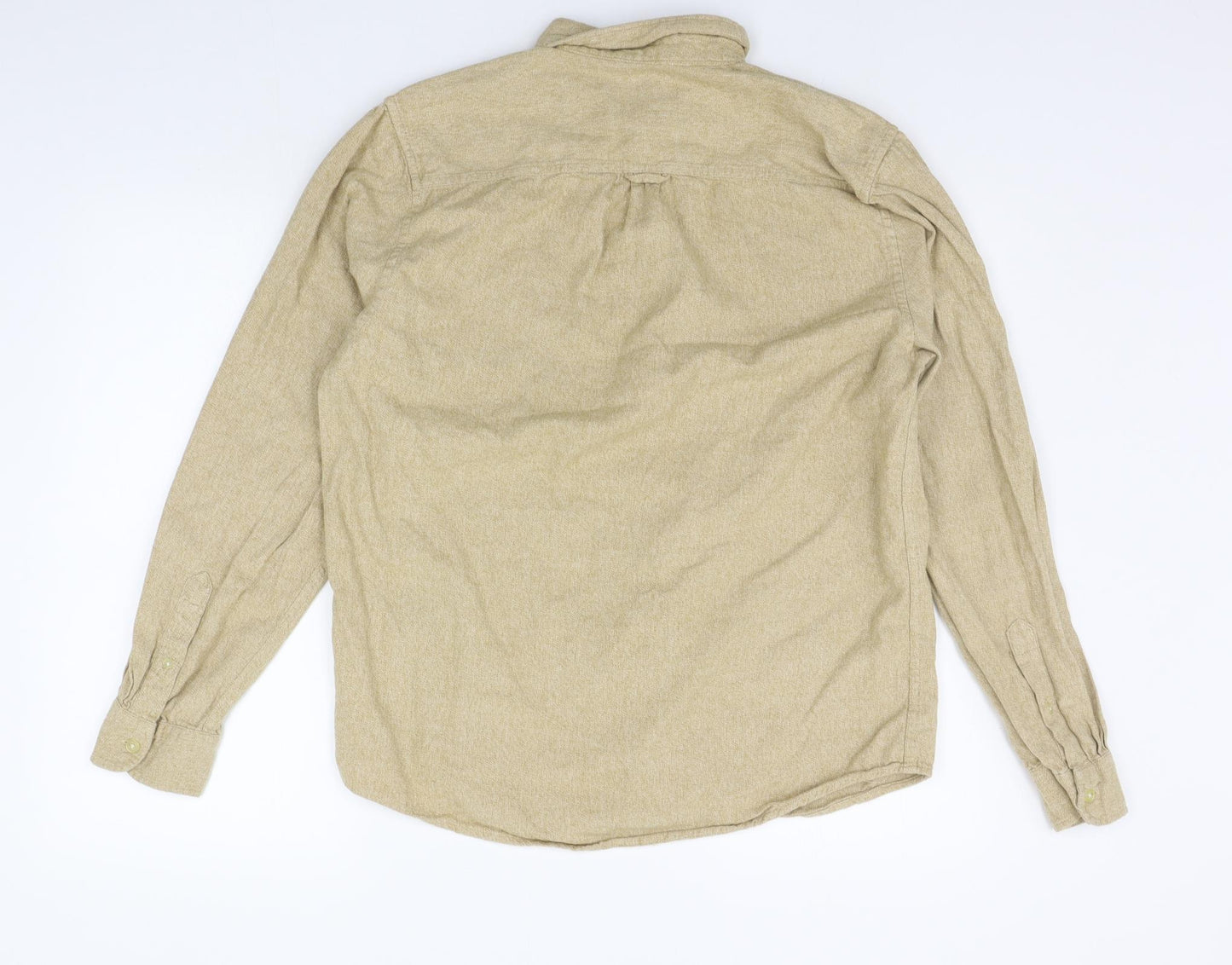 Primark Mens Beige    Button-Up Size L