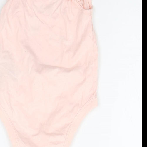 Gap Baby Pink   Babygrow One-Piece Size 6-9 Months  - details on chest