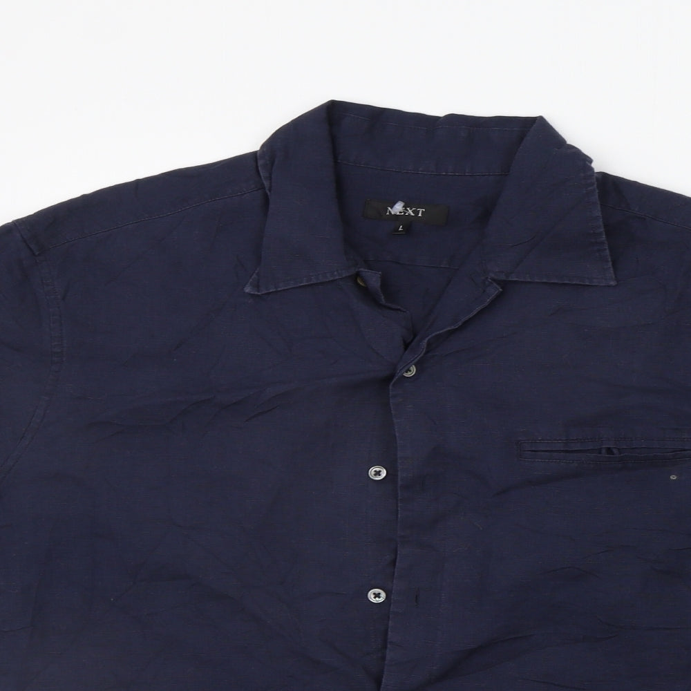 NEXT Mens Blue    Button-Up Size L