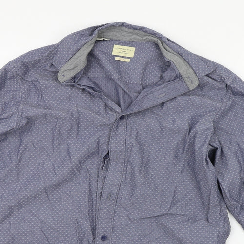 Selected Mens Blue    Button-Up Size 16