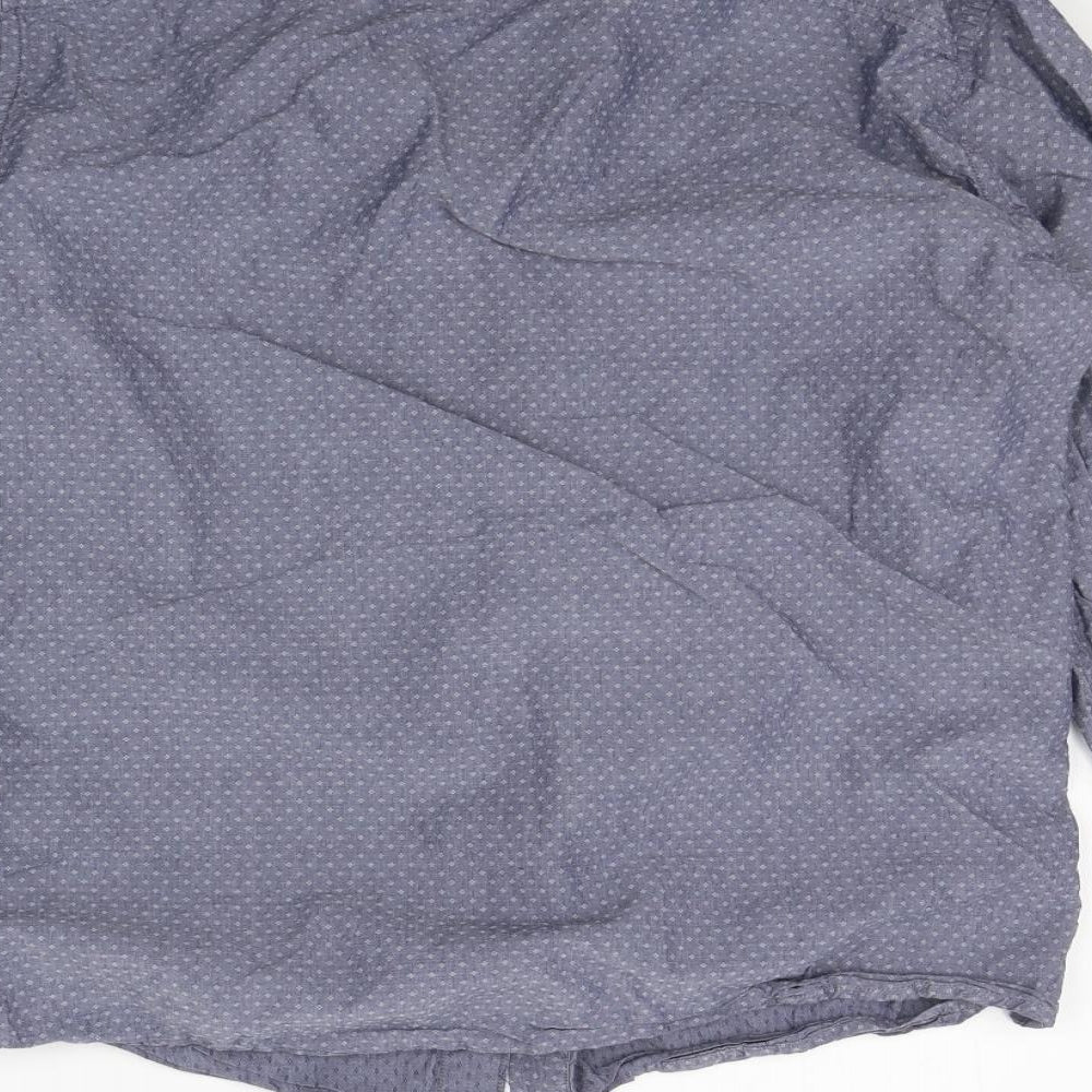 Selected Mens Blue    Button-Up Size 16