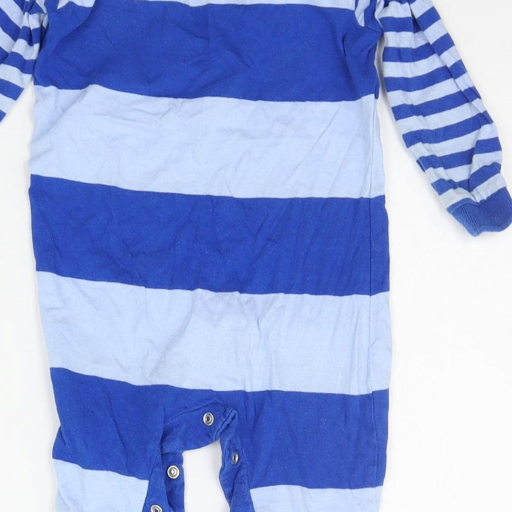 MINI CREW Baby Blue Striped  Babygrow One-Piece Size 6-9 Months