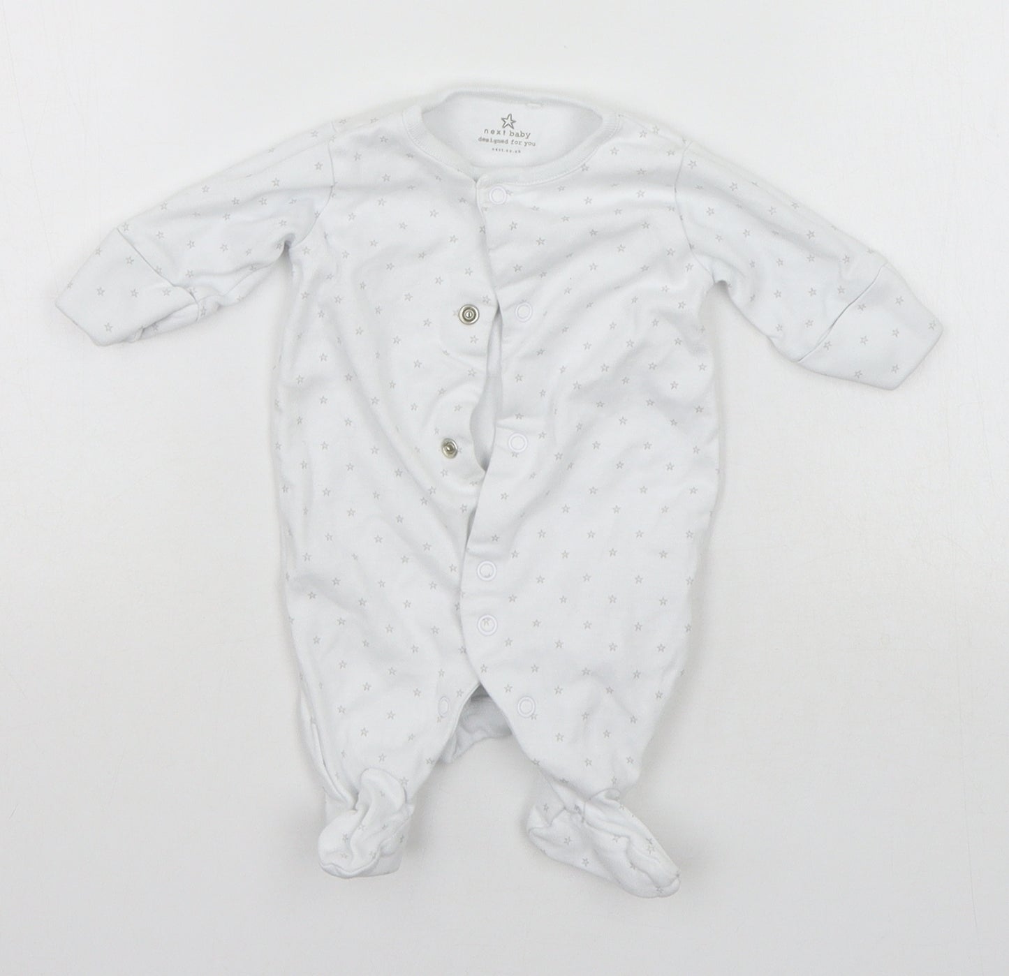NEXT Baby White Geometric  Babygrow One-Piece Size Newborn