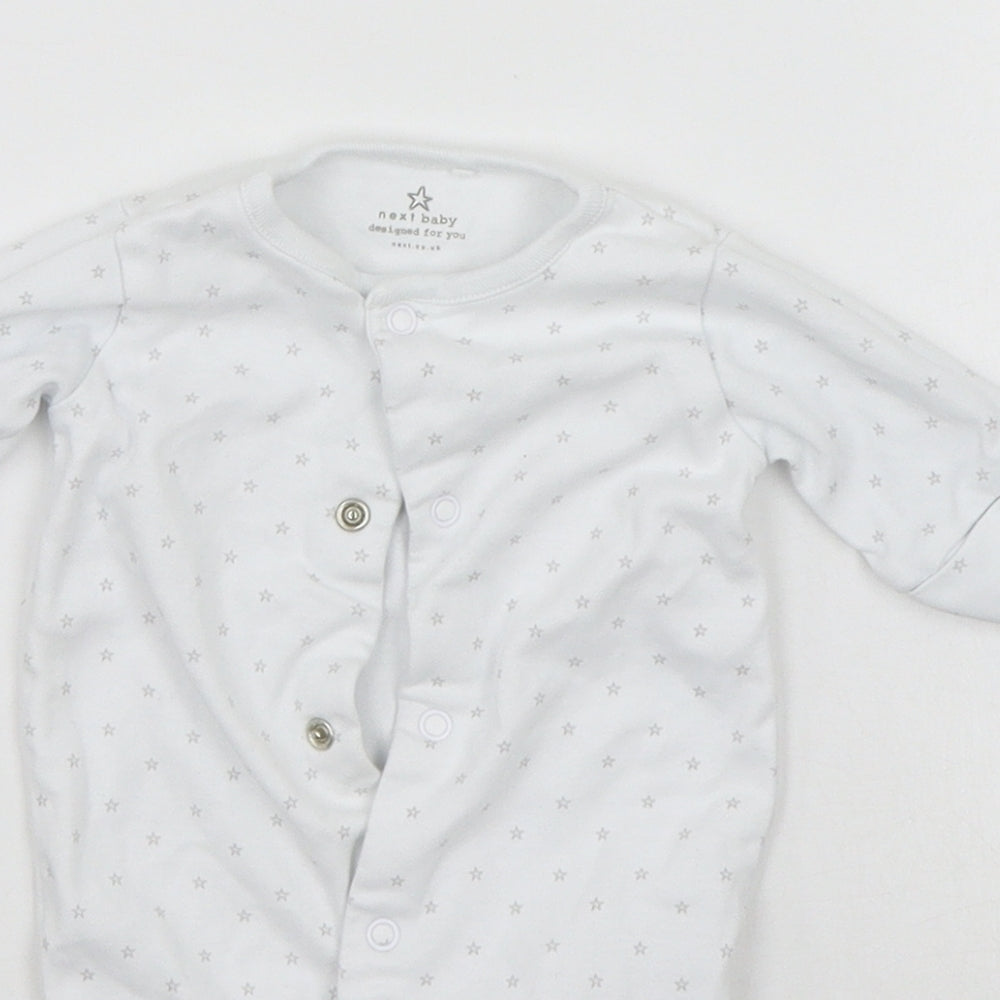 NEXT Baby White Geometric  Babygrow One-Piece Size Newborn