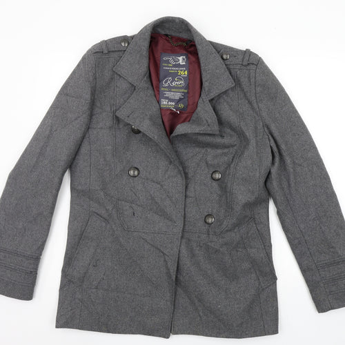 River Island Womens Grey   Jacket Coat Size S
