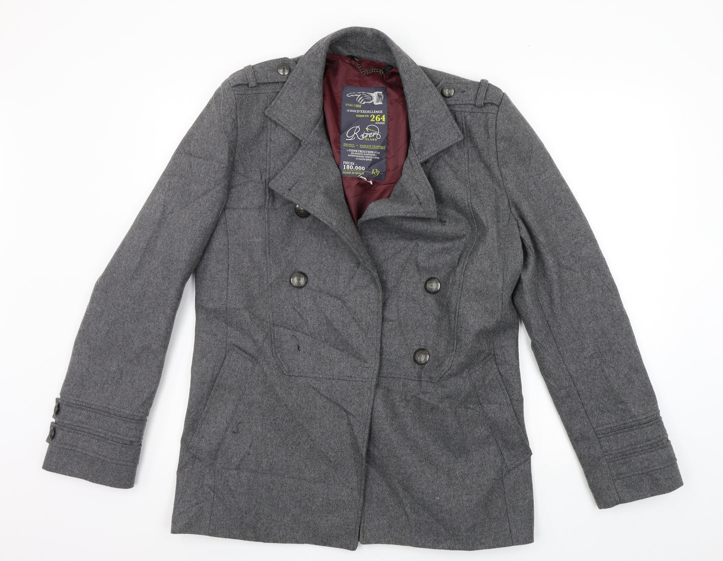 River Island Womens Grey   Jacket Coat Size S