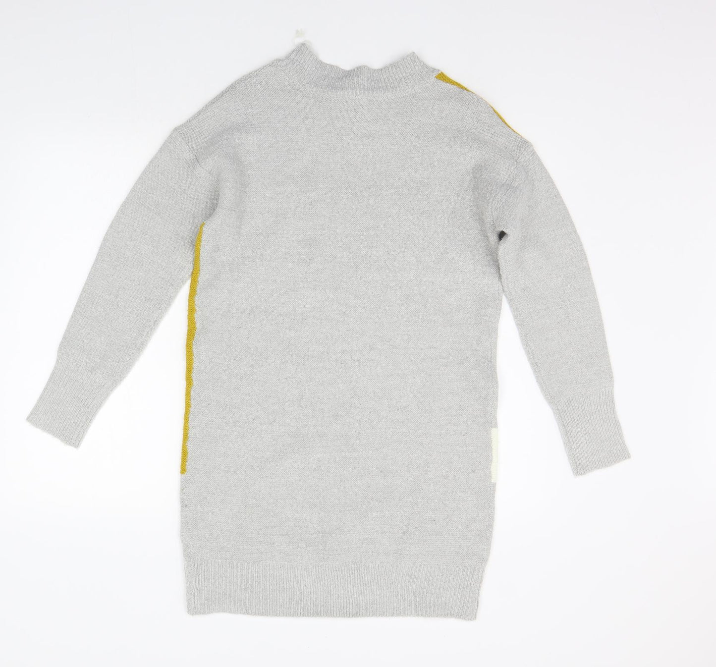 Select Womens Grey Geometric  Jumper Dress  Size M