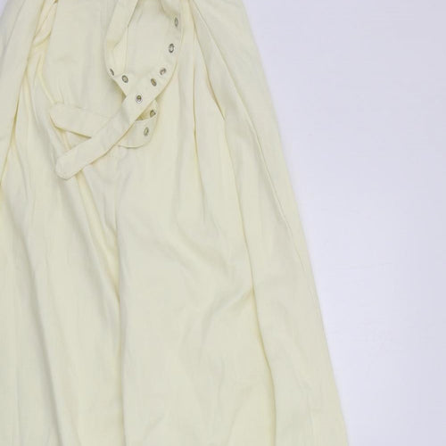 Misspap Womens Yellow   Trousers  Size 10 L33 in