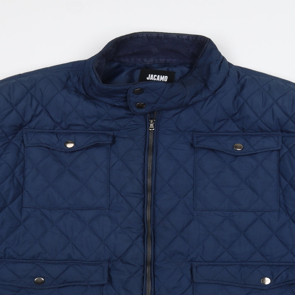 Jacamo Mens Blue   Pea Coat Coat Size 2XL