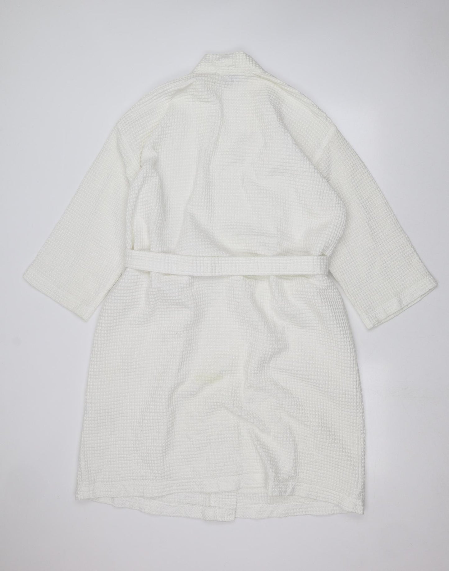 Secret Womens White Solid  Babydoll Robe Size 18